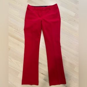 Express Columnist Barely Boot Red Pants Size 6 R